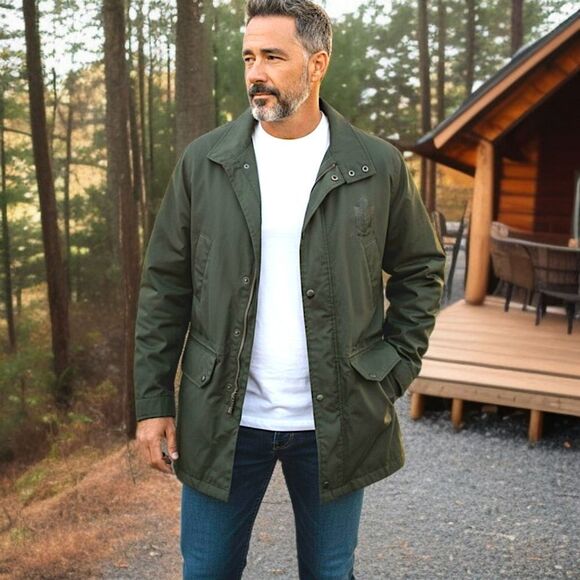 Carhartt Prof Tech Coat XL Mens Netherlands Green Quilted Chore Utility Barn Vtg - Picture 15 of 16